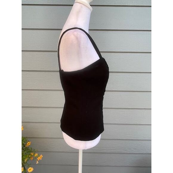 Blacky Dress Size Medium Bustier Corset Style Top with‎ Straps Black - Picture 2 of 4